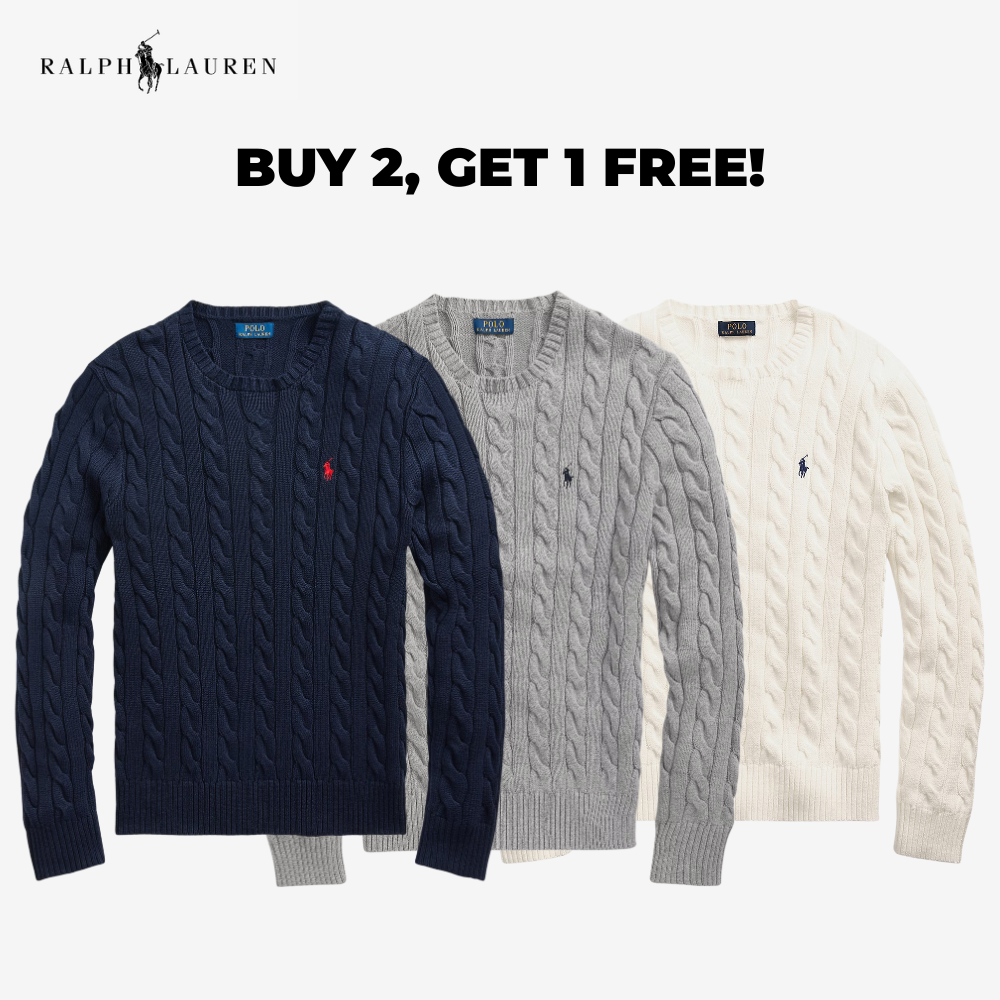 R&L® Regent Cable-Knit Cotton Jumper - Buy 2, Get 3